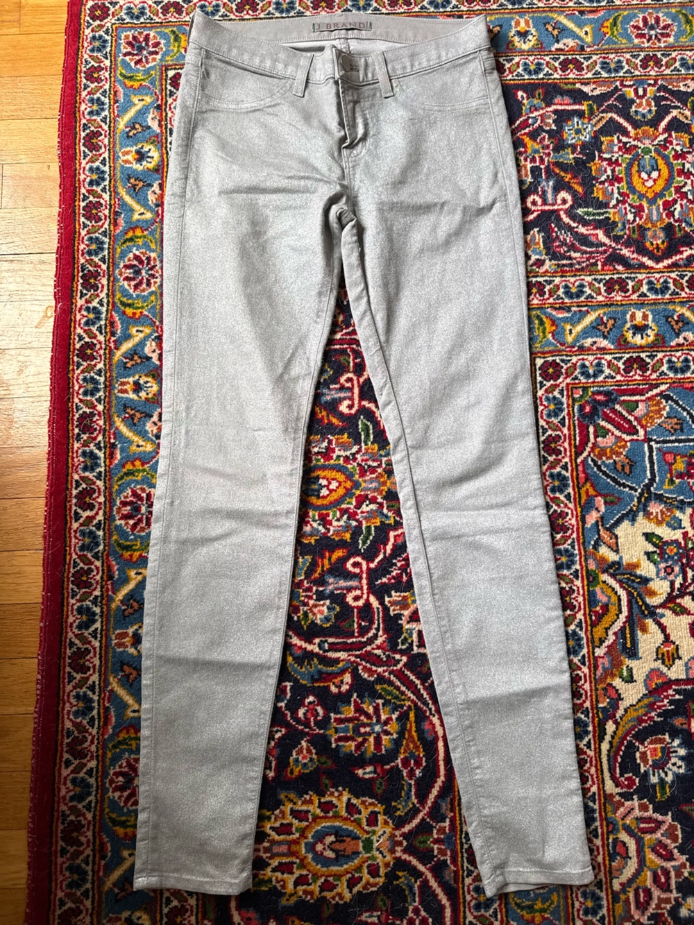 J Brand Silver Skinny Jeans